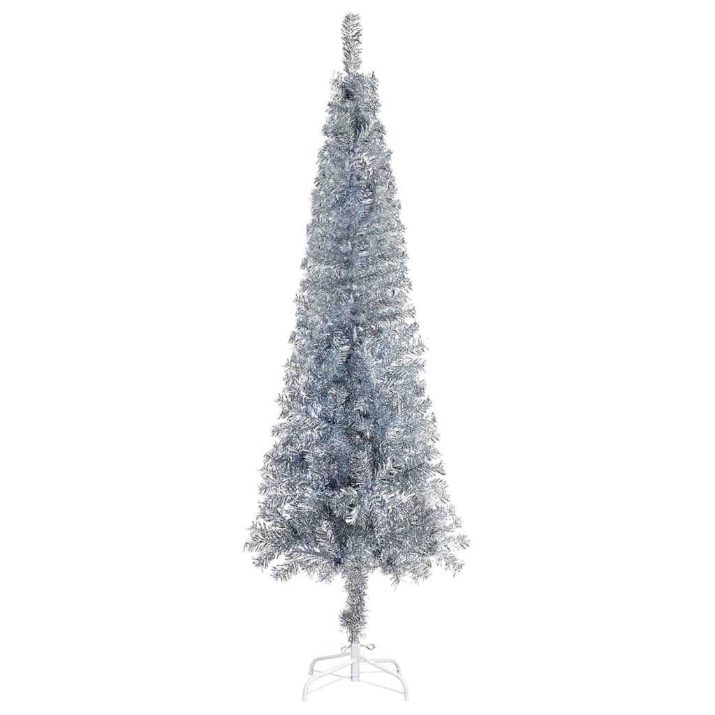 vidaXL Christmas Tree Party Decoration Artificial Slim Xmas Tree with Stand-26