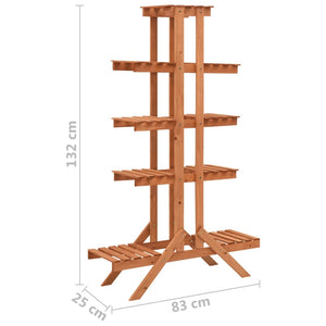 vidaXL Plant Rack Plant Stand Flower Pot Stand Indoor and Outdoor Solid Wood-9