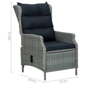 vidaXL Patio Lounge Set 6 Piece Sectional Sofa with Cushions Solid Wood Pine-37