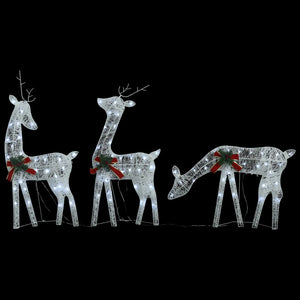 vidaXL Christmas Decoration Reindeer Family Christmas Lighting with LEDs Mesh-25