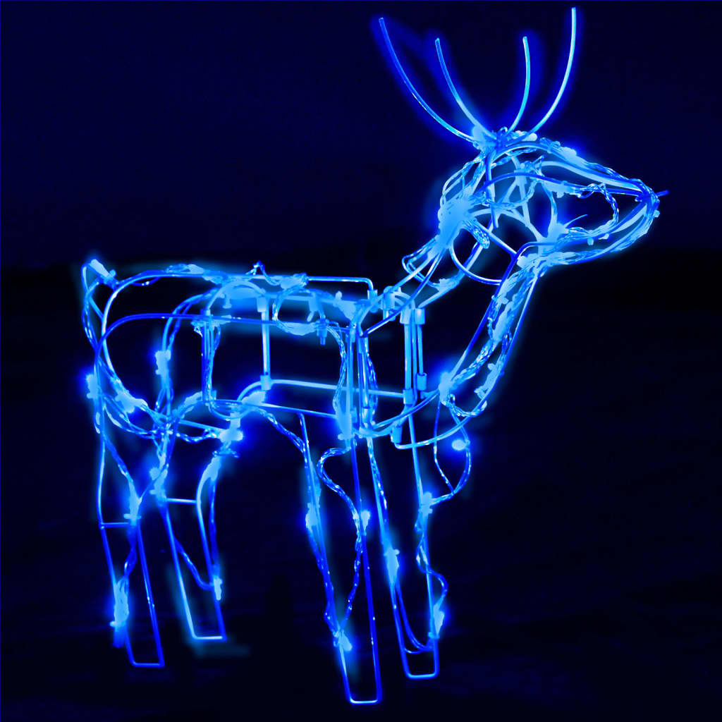 vidaXL Christmas Reindeers 3 Pcs Christmas Lighting Display with 229 LEDs-0