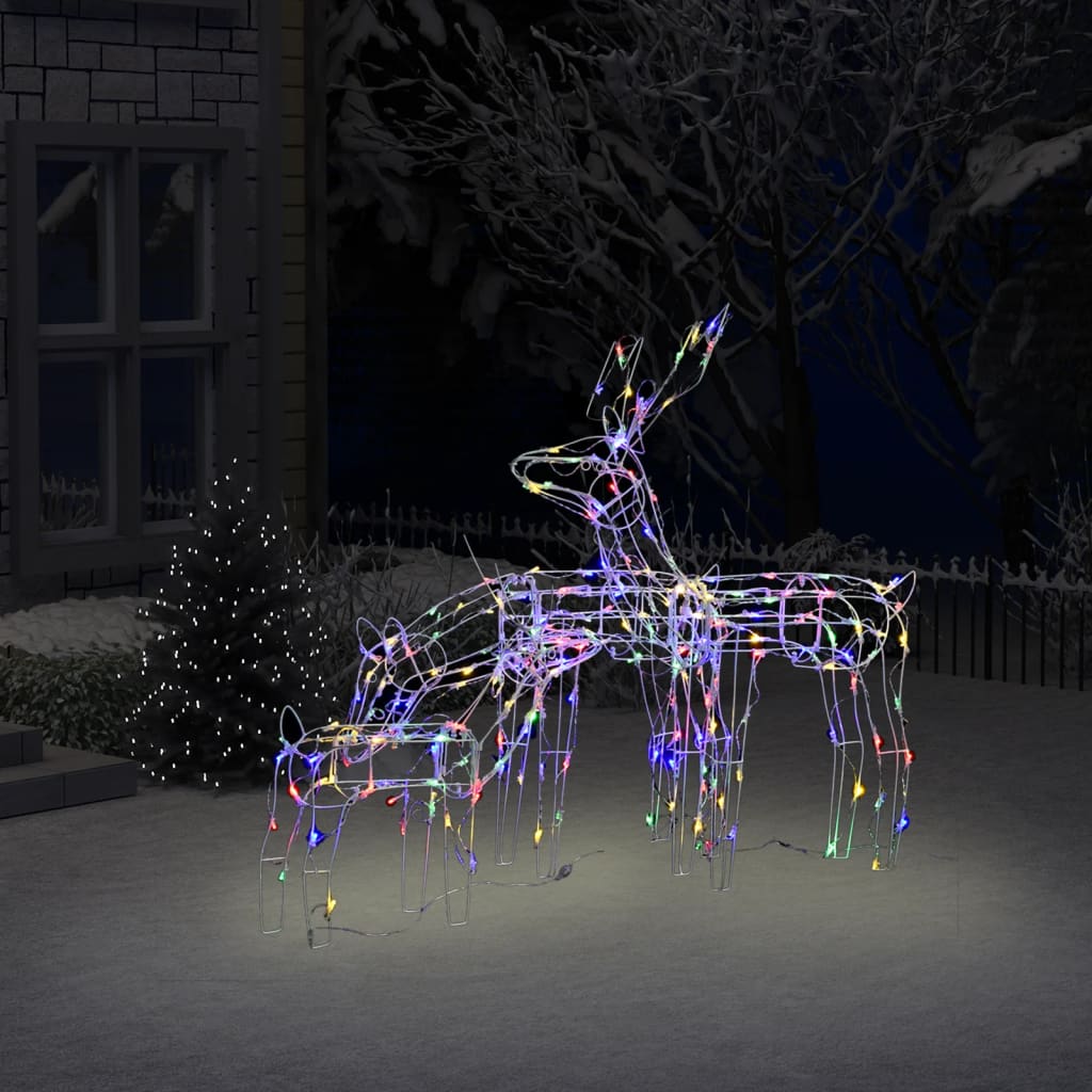 vidaXL Christmas Reindeers 3 Pcs Christmas Lighting Display with 229 LEDs-24