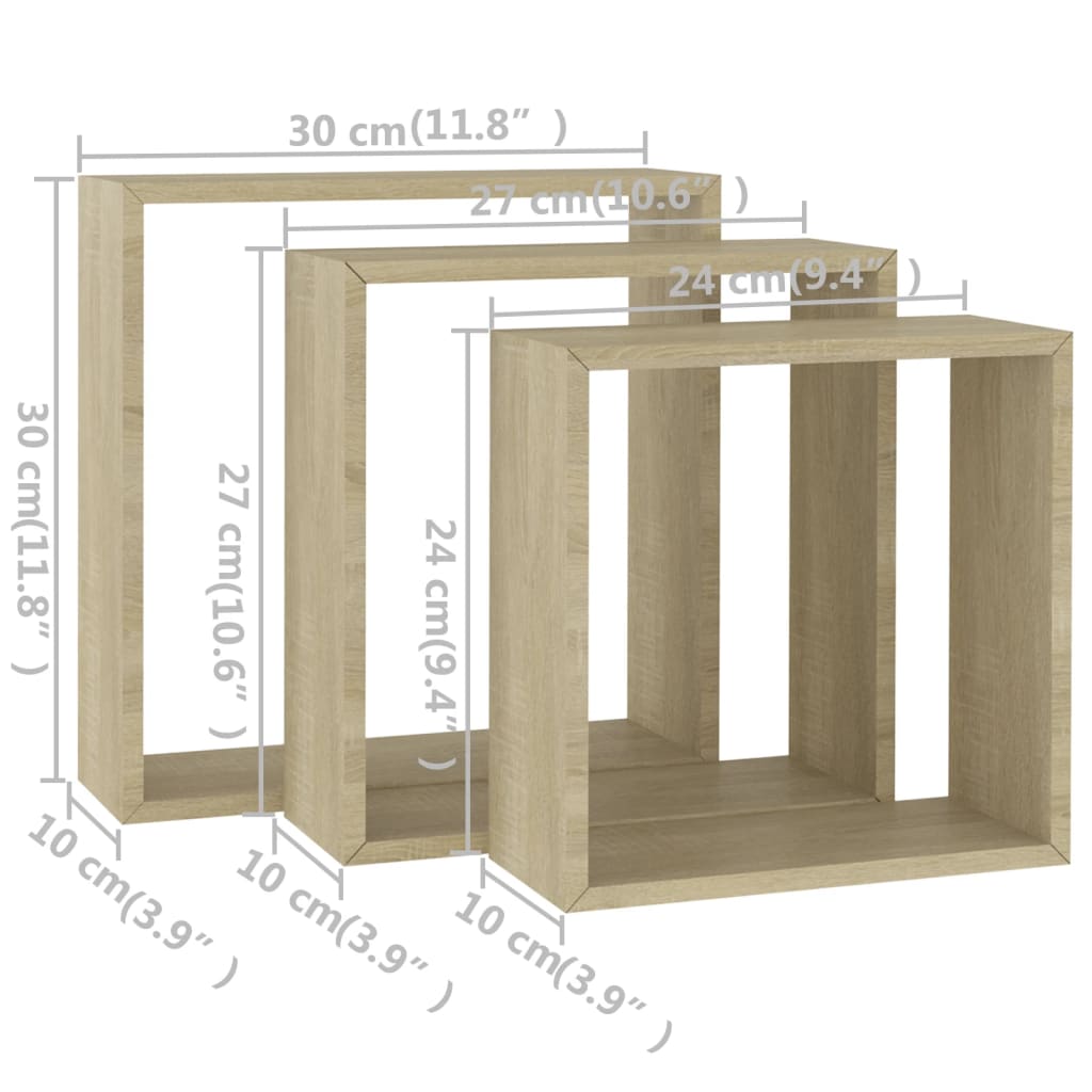 vidaXL Cubicle Shelf Floating Cube Shelf Display Shelf for Book Photo Frame-19