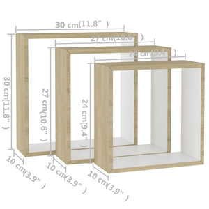 vidaXL Cubicle Shelf Floating Cube Shelf Display Shelf for Book Photo Frame-16