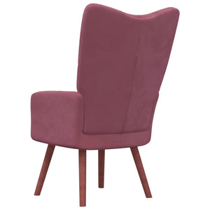 vidaXL Relaxing Chair Pink Velvet-2