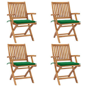 vidaXL Patio Chairs 2 pcs with Anthracite Cushions Solid Teak Wood-44