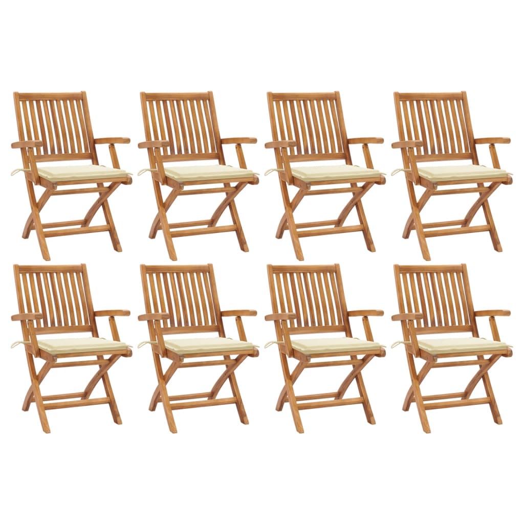 vidaXL Patio Chairs 2 pcs with Anthracite Cushions Solid Teak Wood-4