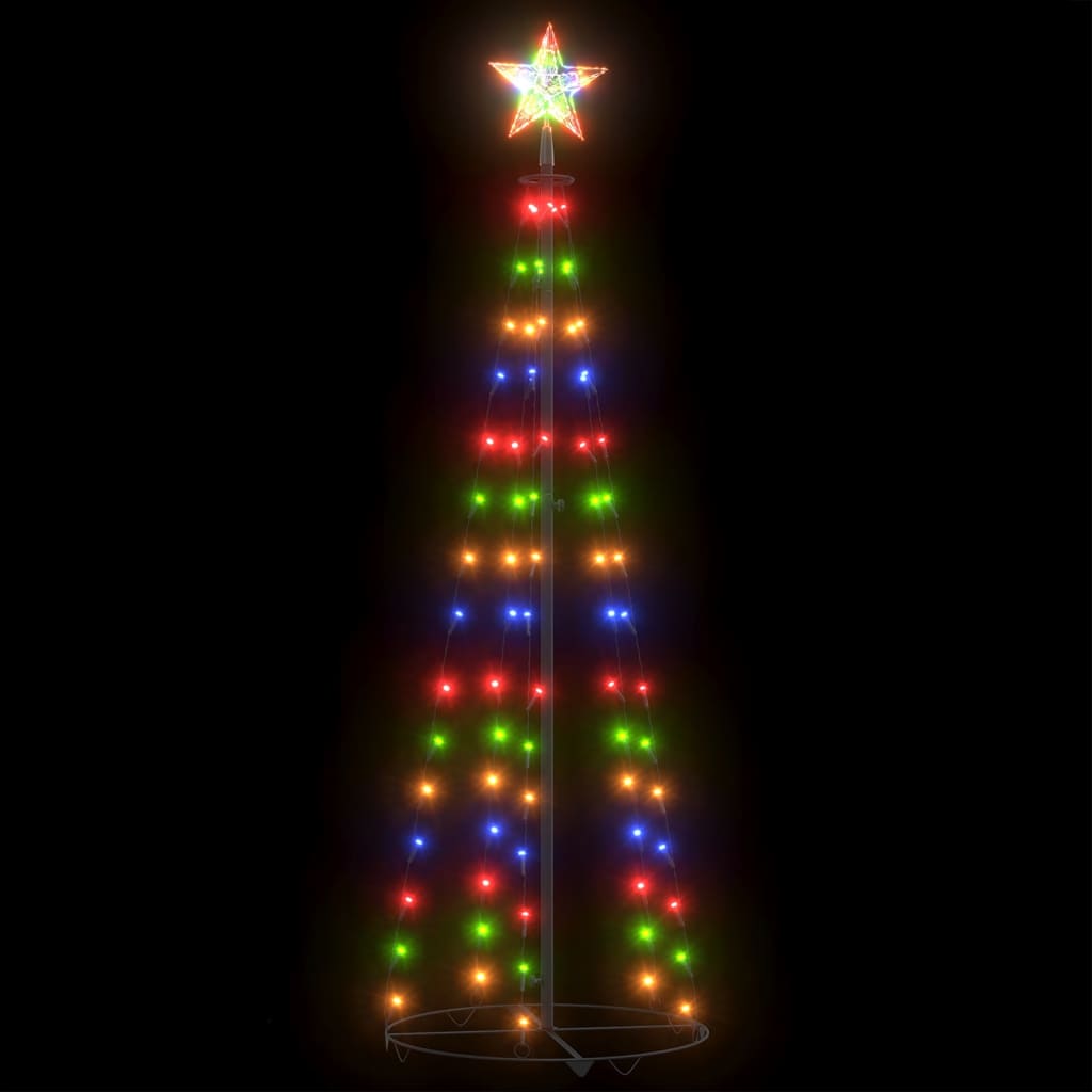 vidaXL Christmas Cone Tree Decoration Artificial Christmas Tree with LEDs-13