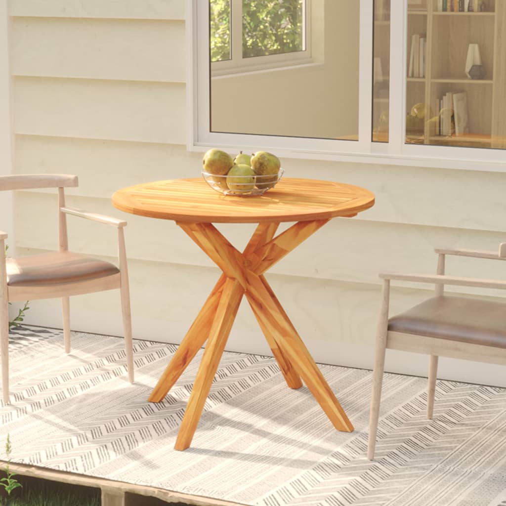 vidaXL Patio Table 33.5"x33.5"x29.5" Solid Wood Acacia-0