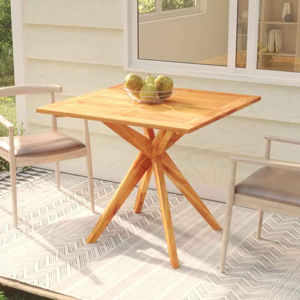 vidaXL Patio Table 33.5"x33.5"x29.5" Solid Wood Acacia-0