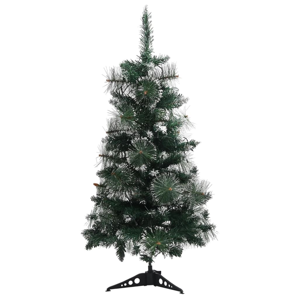 vidaXL Artificial Pre-lit Christmas Tree with Stands Decoration Green PVC-6