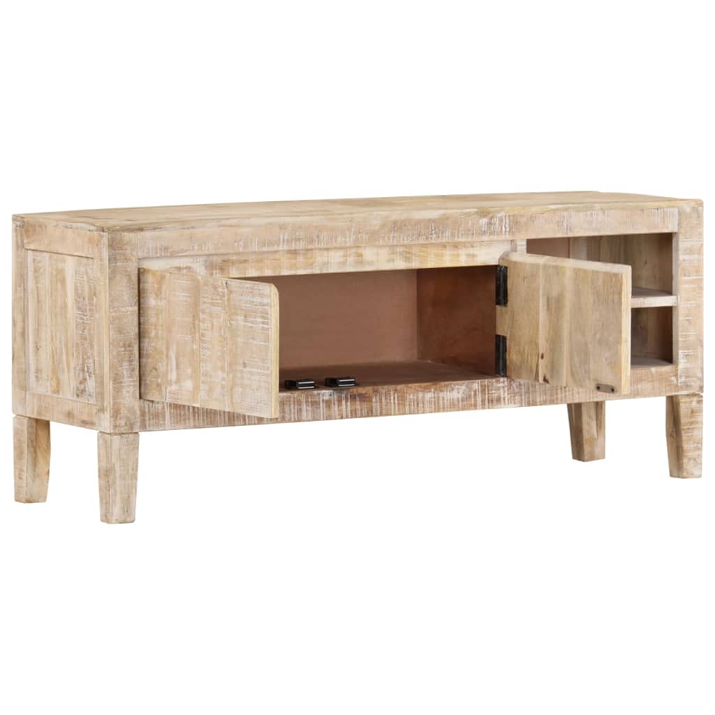 vidaXL TV Stand 43.3"x13.8"x18.1" Solid Wood Mango-0