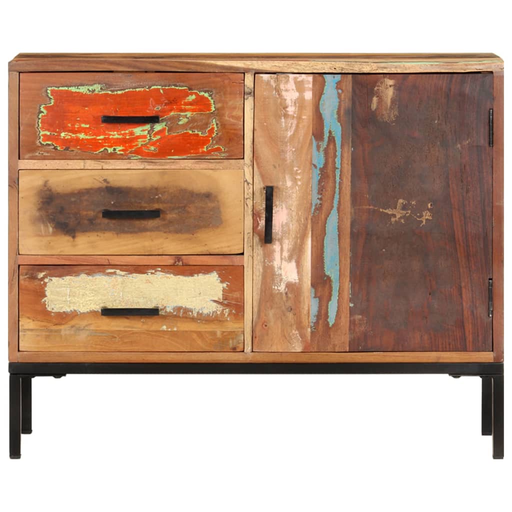 vidaXL Sideboard 34.6"x11.8"x28.7" Solid Reclaimed Wood-1