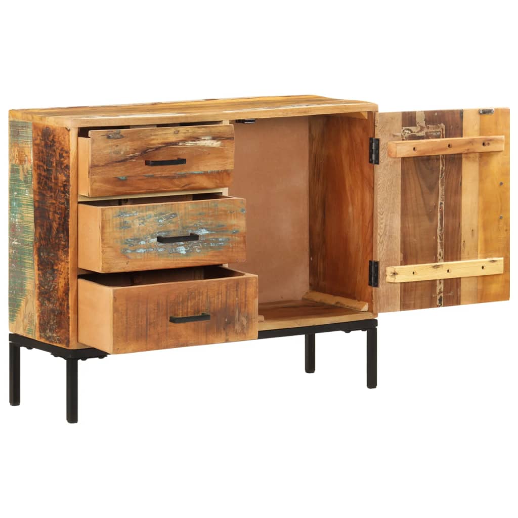 vidaXL Sideboard 34.6"x11.8"x28.7" Solid Reclaimed Wood-3