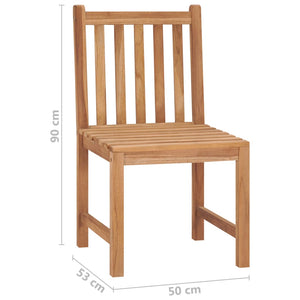 vidaXL 2/4/6/8x Solid Wood Teak Patio Chairs Garden Outdoor Balcony Lounge-8