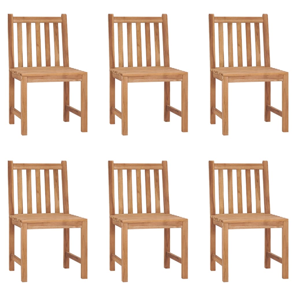 vidaXL 2/4/6/8x Solid Wood Teak Patio Chairs Garden Outdoor Balcony Lounge-13