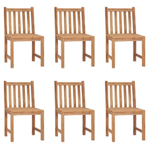 vidaXL 2/4/6/8x Solid Wood Teak Patio Chairs Garden Outdoor Balcony Lounge-13