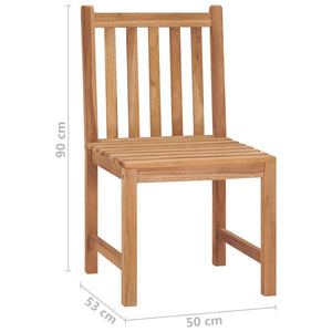 vidaXL 2/4/6/8x Solid Wood Teak Patio Chairs Garden Outdoor Balcony Lounge-3