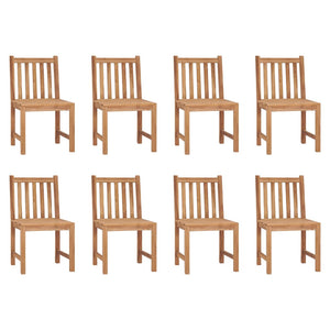 vidaXL 2/4/6/8x Solid Wood Teak Patio Chairs Garden Outdoor Balcony Lounge-16