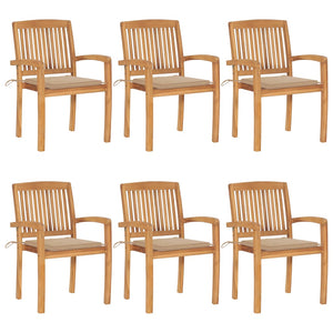 vidaXL 2x Solid Teak Wood Garden Chairs with Cushions Seating Multi Colors-34