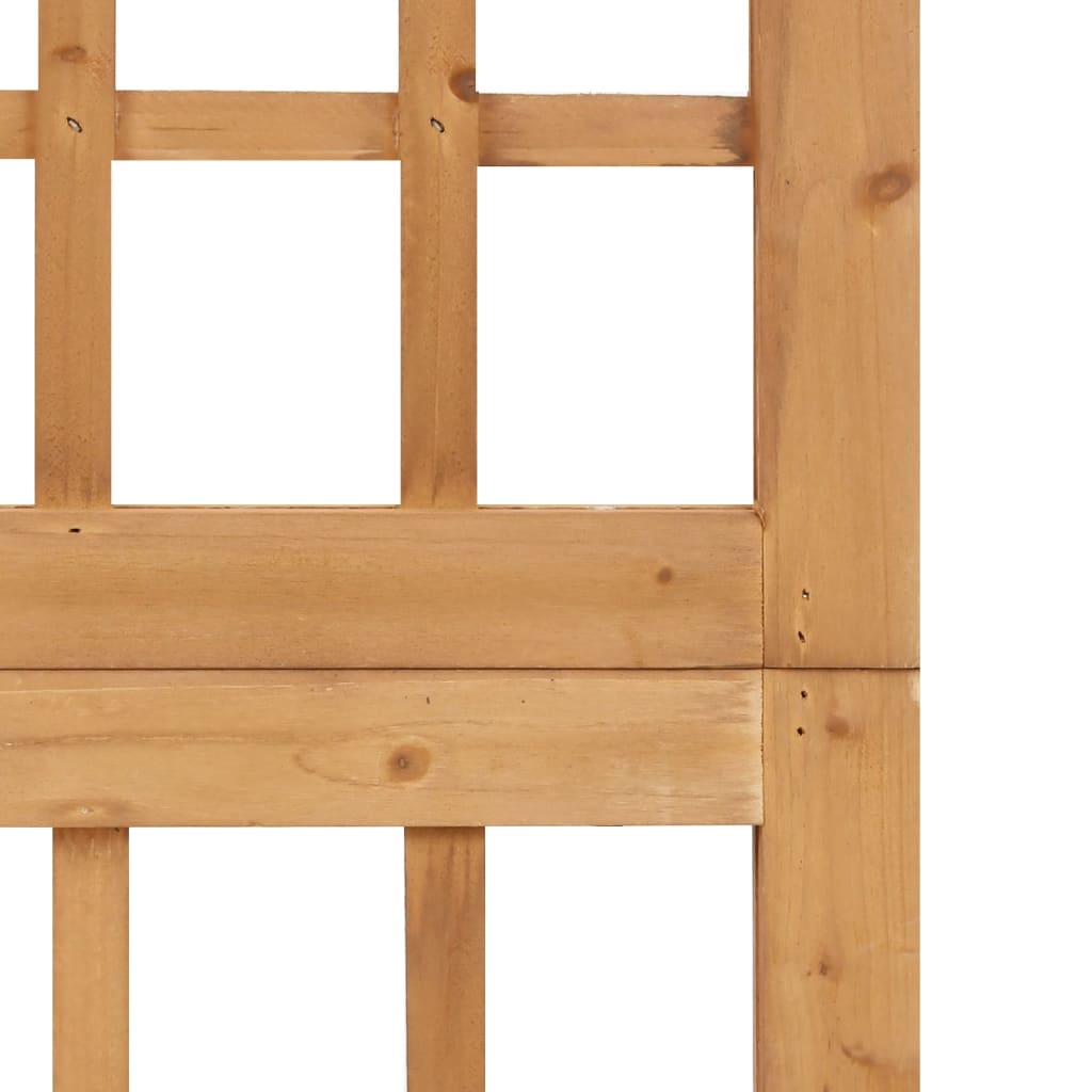 vidaXL Room Divider Freestanding Privacy Screen for Bedroom Solid Wood Fir-4