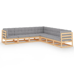 vidaXL Patio Lounge Set Outdoor Sofas with Cushions Poly Rattan Dark Grey-18