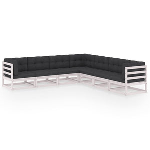 vidaXL Patio Lounge Set Outdoor Sofas with Cushions Poly Rattan Dark Grey-34