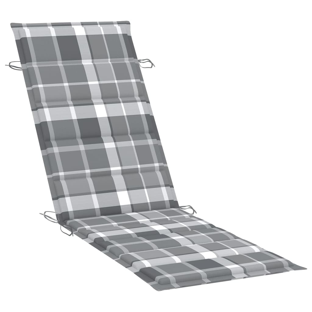 vidaXL Sun Loungers 2 pcs with Cushions Solid Acacia Wood-5