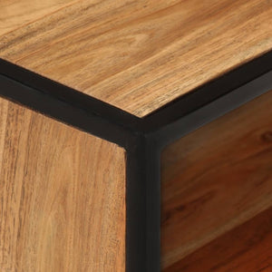vidaXL Nightstand Storage Bedside Table for Home Bedroom Solid Wood Acacia-21