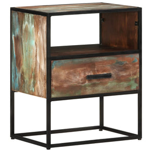 vidaXL Nightstand Storage Bedside Table for Home Bedroom Solid Wood Acacia-20
