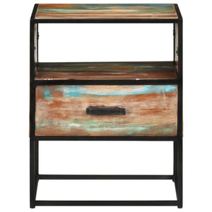 vidaXL Nightstand Storage Bedside Table for Home Bedroom Solid Wood Acacia-24