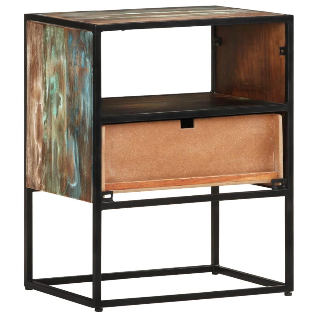 vidaXL Nightstand Storage Bedside Table for Home Bedroom Solid Wood Acacia-25