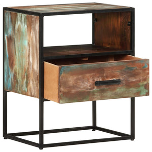 vidaXL Nightstand Storage Bedside Table for Home Bedroom Solid Wood Acacia-27