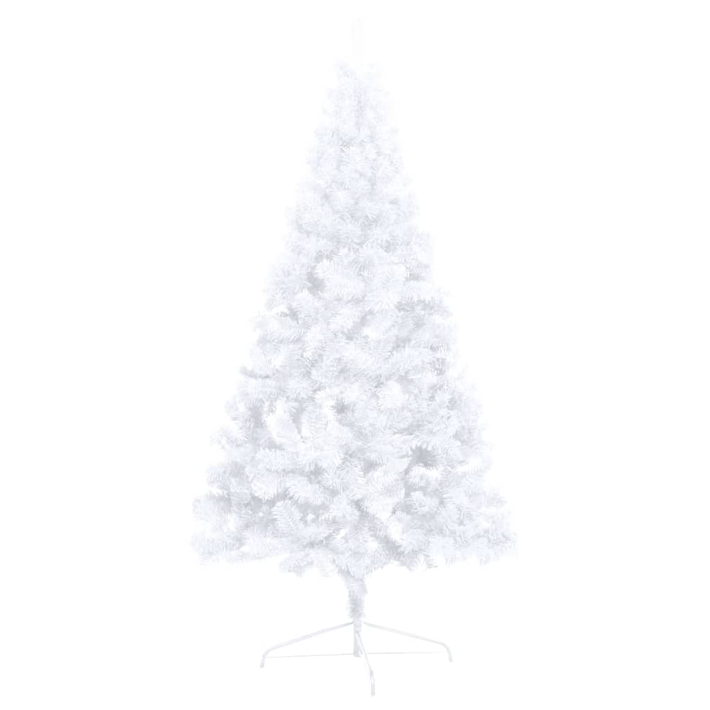 vidaXL Artificial Half Pre-lit Christmas Tree with Stand Party Decoration PVC-21