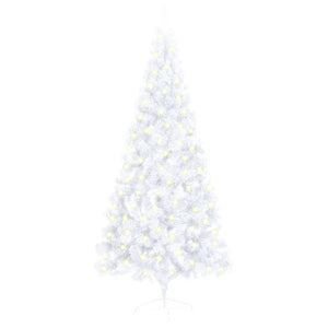 vidaXL Artificial Half Pre-lit Christmas Tree with Stand Party Decoration PVC-29