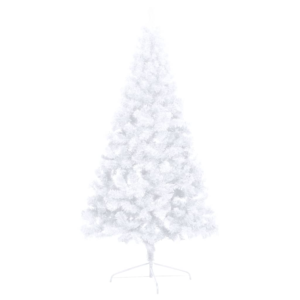 vidaXL Artificial Half Pre-lit Christmas Tree with Stand Party Decoration PVC-58