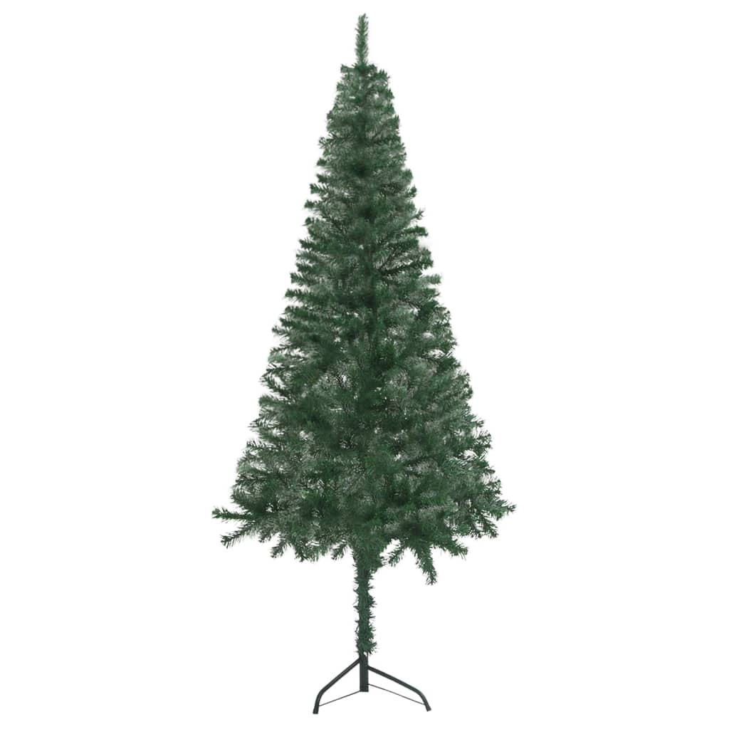 vidaXL Corner Artificial Pre-lit Christmas Tree Xmas Tree Party Decoration PVC-0