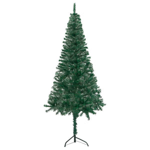 vidaXL Corner Artificial Pre-lit Christmas Tree Xmas Tree Party Decoration PVC-48