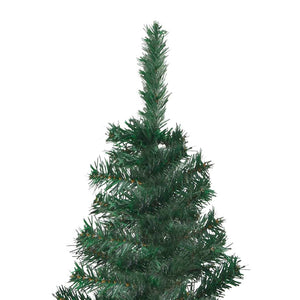 vidaXL Corner Artificial Pre-lit Christmas Tree Xmas Tree Party Decoration PVC-8