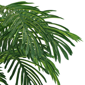 vidaXL Artificial Tree Cycas Lifelike Tropical Palm Tree with Pot 35.4" Green-8