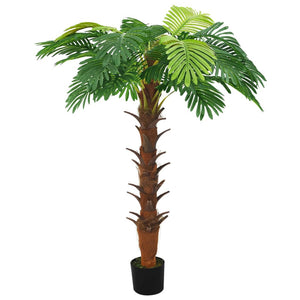 vidaXL Artificial Tree Cycas Lifelike Tropical Palm Tree with Pot 35.4" Green-23