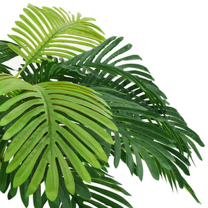 vidaXL Artificial Tree Cycas Lifelike Tropical Palm Tree with Pot 35.4" Green-26