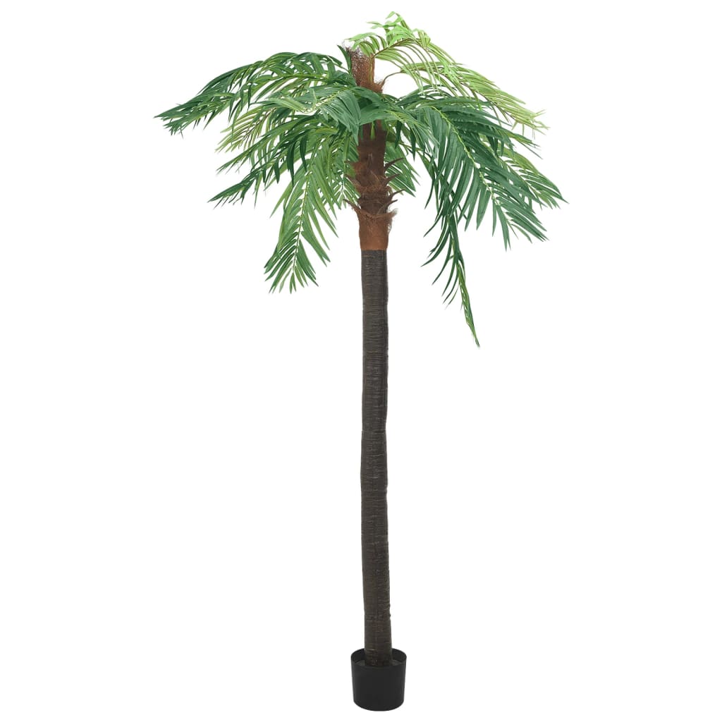 vidaXL Artificial Tree Cycas Lifelike Tropical Palm Tree with Pot 35.4" Green-7