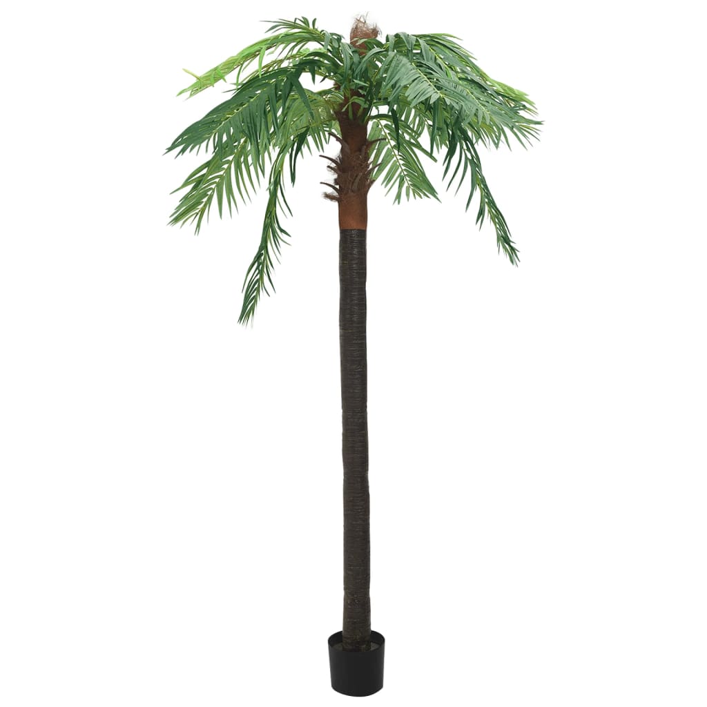 vidaXL Artificial Tree Cycas Lifelike Tropical Palm Tree with Pot 35.4" Green-13