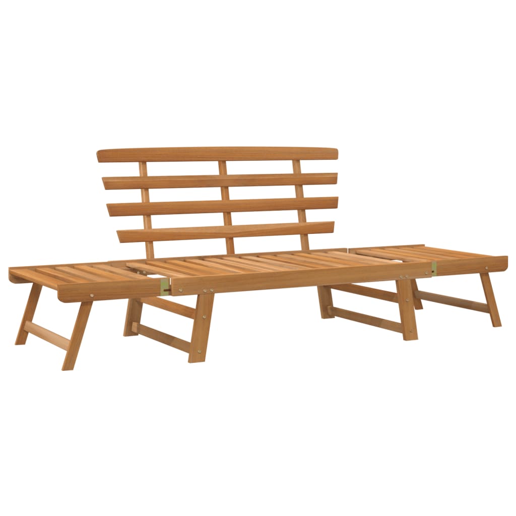 vidaXL Patio Bench Outdoor Garden Bench with Cushions 2-in-1 Solid Wood Acacia-4