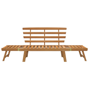 vidaXL Patio Bench Outdoor Garden Bench with Cushions 2-in-1 Solid Wood Acacia-14