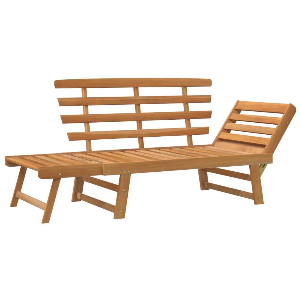 vidaXL Patio Bench Outdoor Garden Bench with Cushions 2-in-1 Solid Wood Acacia-29