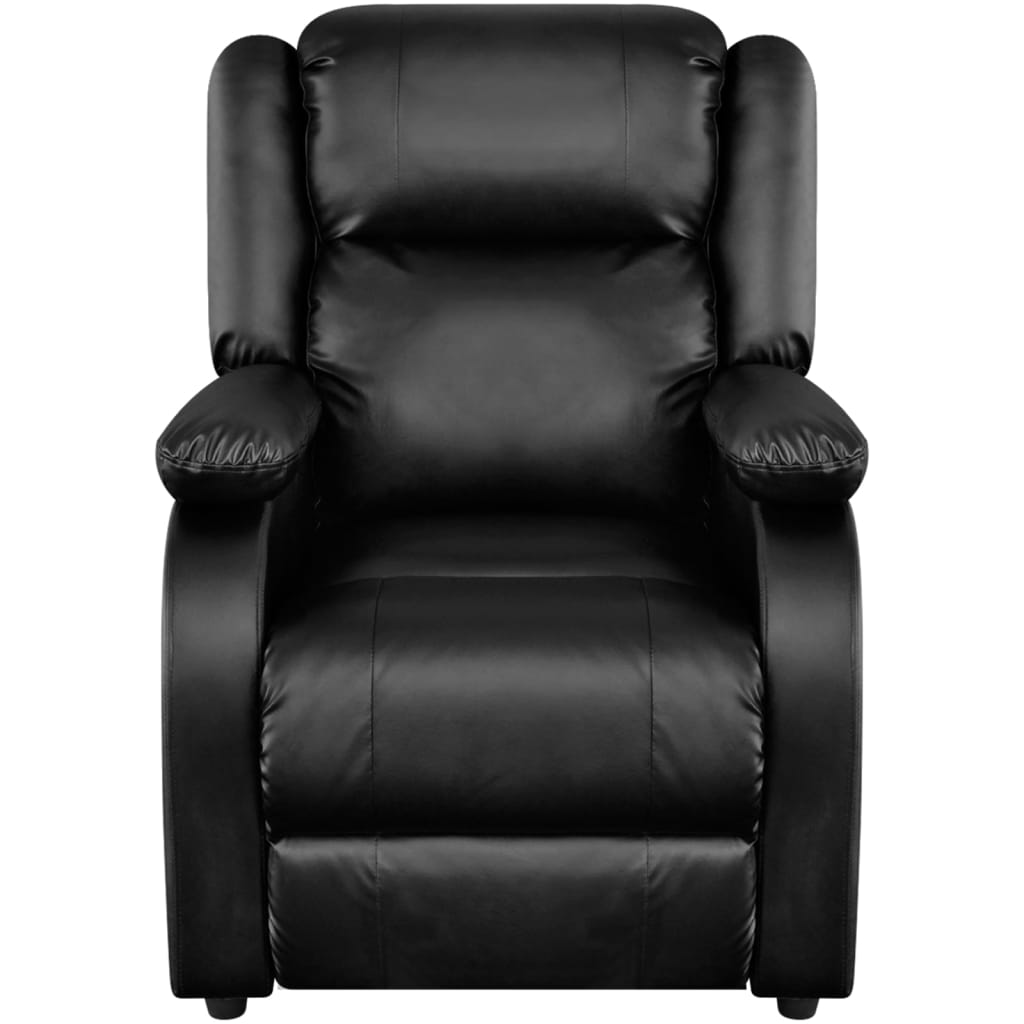 vidaXL Massage Chair Massaging Recliner Push Chair for Elderly Faux Leather-24
