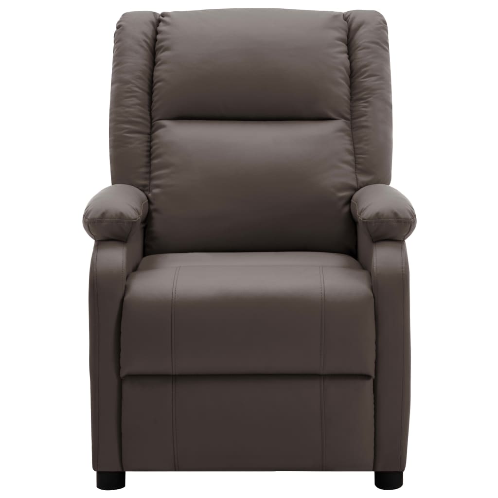 vidaXL Massage Chair Massaging Recliner Push Chair for Elderly Faux Leather-8
