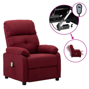 vidaXL Massage Chair Massaging Recliner Push Cozy Chair for Elderly Fabric-12